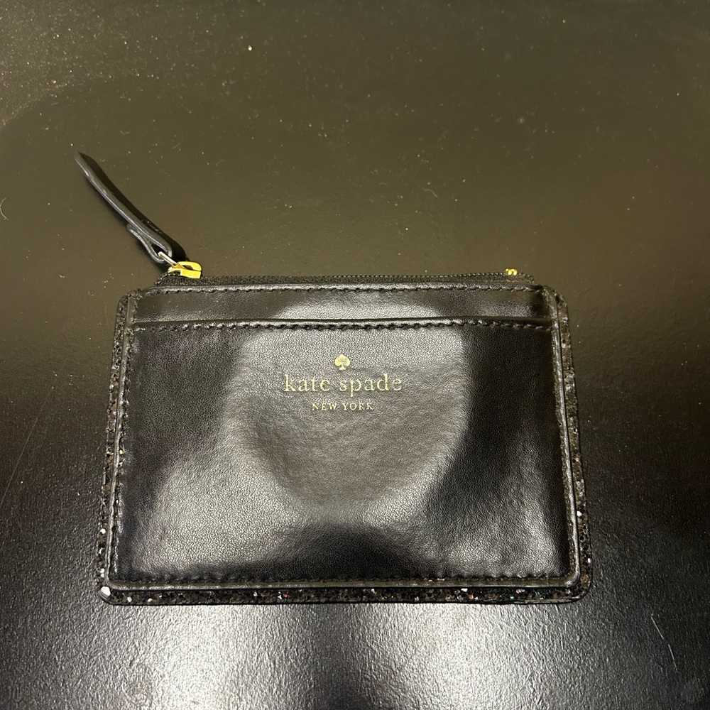 Kate Spade Black Leather Card Holder